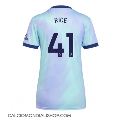 Maglie da calcio Arsenal Declan Rice #41 Terza Maglia Femminile 2024-25 Manica Corta